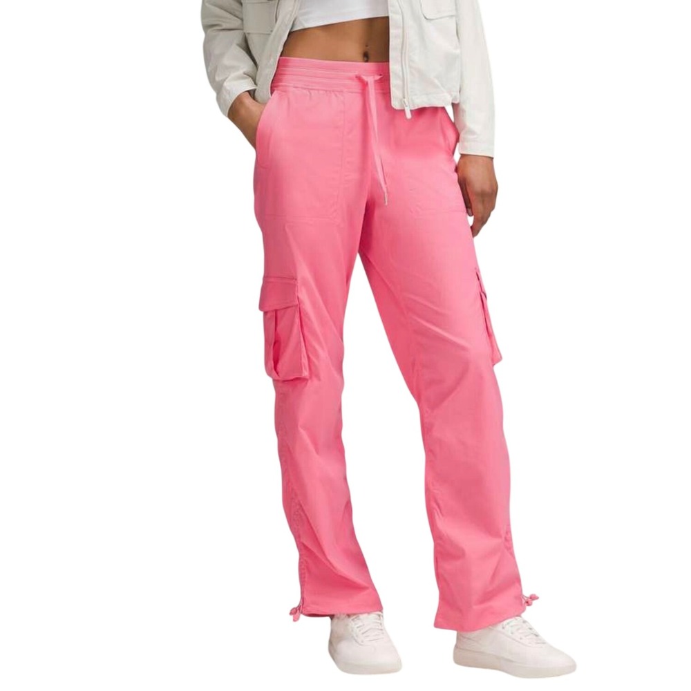 NEW Lululemon Dance Studio Cargo Pant Mid Rise Relaxed Fit W5GILS M Sakura Pink